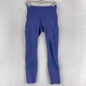Fabletics Motion 365 Purple Full‎ Length Leggings Womens Pull On Stretch Size S